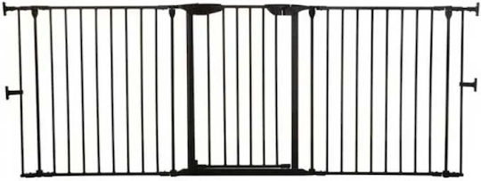Dreambaby Foldable Security Door Simple Placement made of Metal in Black Color 85.5x74cm 1pcs