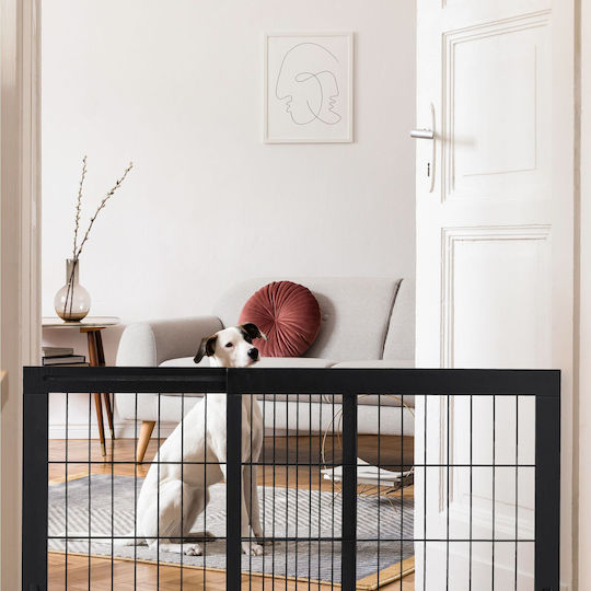 Relaxdays Ușă de siguranță în Culoare Negru 70x56cm 1buc
