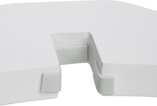 Relaxdays Ușă de siguranță din Lemn în Culoare Alb 206.5x60.96cm 1buc