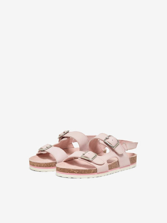 Sandale Copii Din Piele Cu Închidere Hoop & Loop Roz Fete Kids Only 15292185-06 Roz