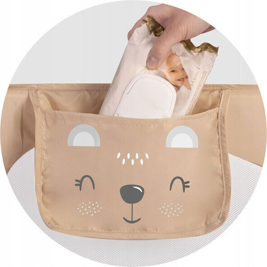 Nukido Bară de protecție pentru pat în Culoare Bej 150x42cm 1buc
