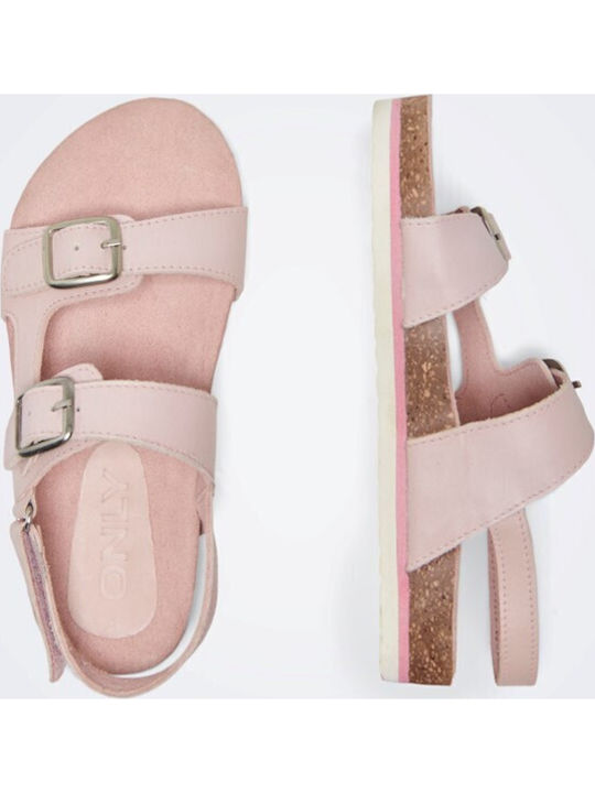 Sandale Copii Din Piele Cu Închidere Hoop & Loop Roz Fete Kids Only 15292185-06 Roz