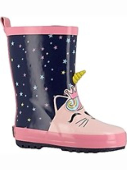 Meridian Γαλότσες Unicorn Γουνα 584010 Μπλε Ροζ
