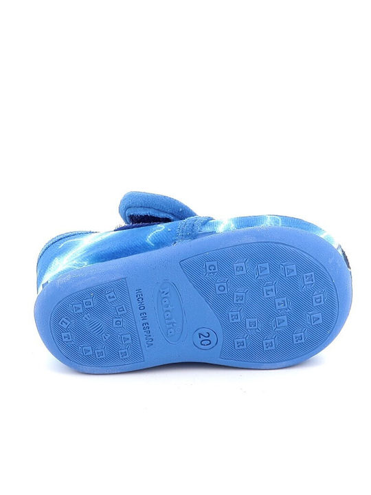Kinderhausschuhe Stiefel Blau