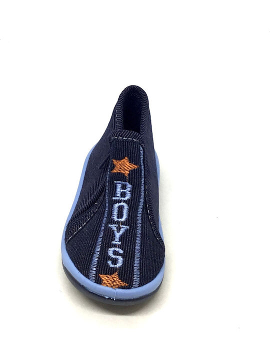 Papuci Pentru Copii Mănuși Anatomic Pentru Băiat Comfy-b0194-Albastru