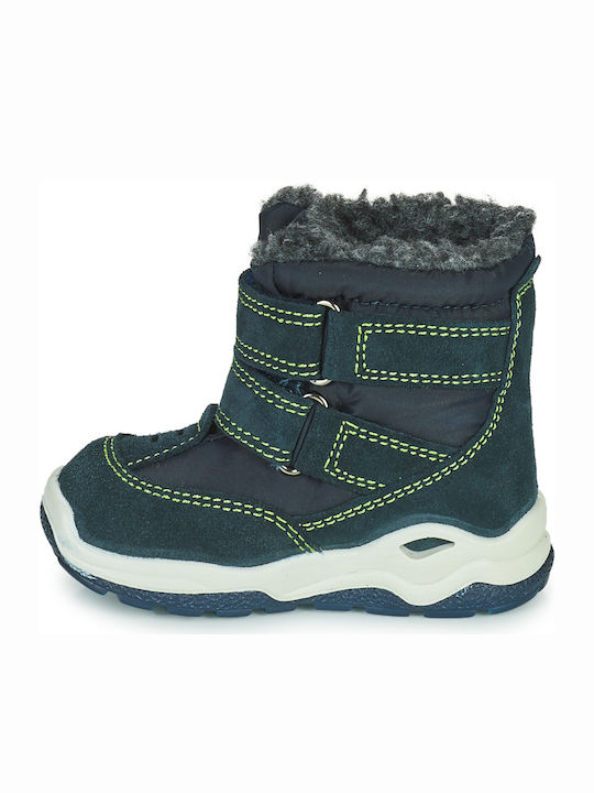 Citrouille et Compagnie Kinder-Schneestiefel mit Klettverschluss Marineblau