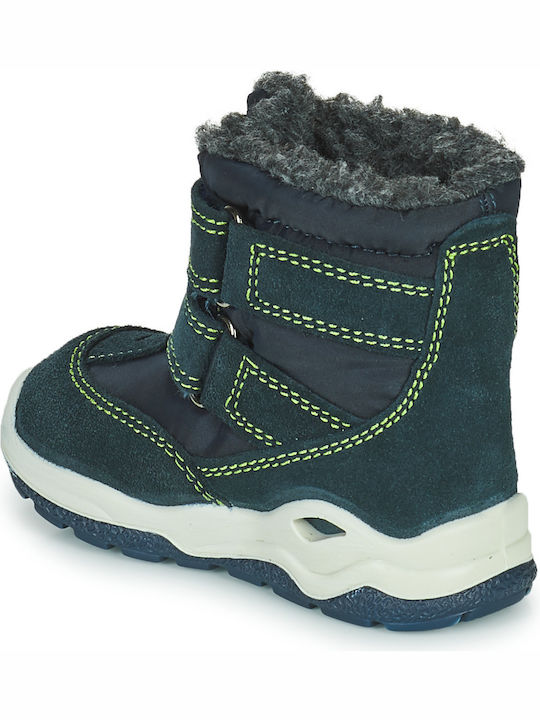 Citrouille et Compagnie Kinder-Schneestiefel mit Klettverschluss Marineblau