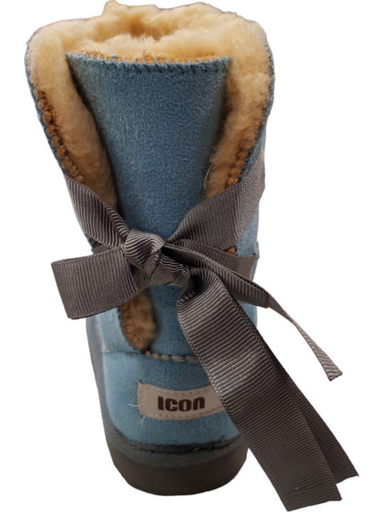 Kinderstiefel Mädchen Pelz Icon 265-20 Hellblau Fiofgo