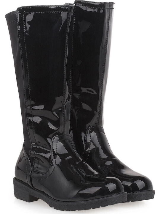 Adams Μπότες Λουστρίνι Black