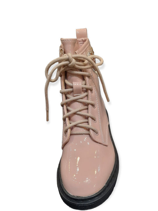 Kinderstiefel Rosa Lackleder Herz