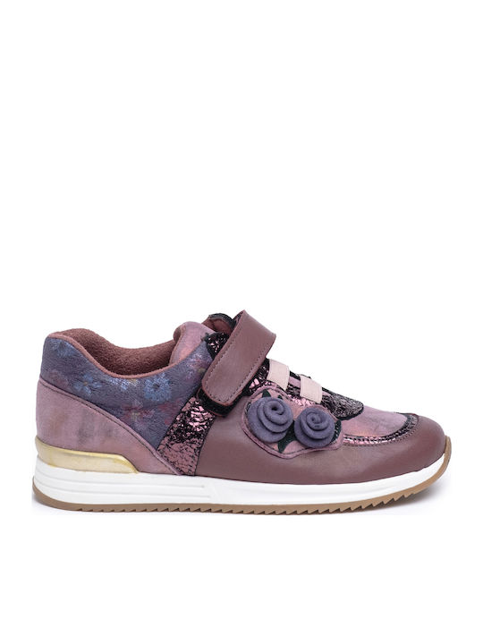 Sneakers Amica Δερμάτινα Ανατομικά Κορίτσι Μωβ Μωβ