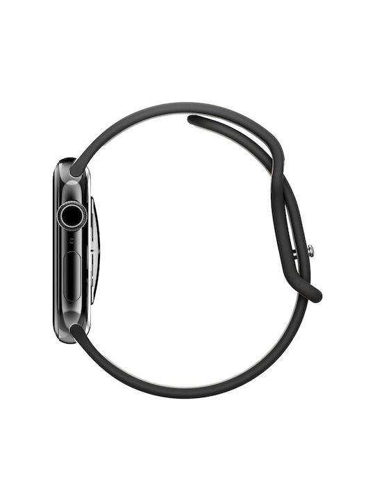 Spigen Nano Pop Каишка Силикон Черен (Apple Watch 6, 7, 8, 9, 10, SE - Spigen)