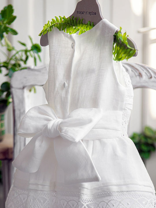 Sugar N Spice White Baptism Dress made of Lace