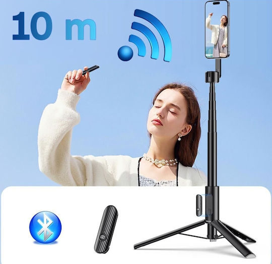 Ulanzi MG-002 Selfie Stick Τρίποδο Κινητού Bluetooth Μαύρο