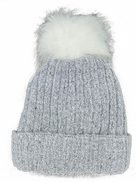 GPA Kids Beanie Knitted Gray