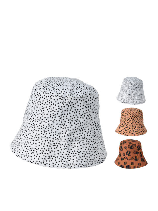 Stoff Kinderhut Kinderhüte Weiß-Schwarz Gepunktet 50-52cm Small