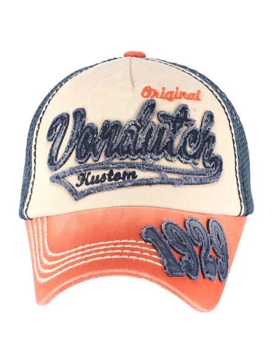 Von Dutch Baseball Cap John01 Kinderhüte Blau Orange
