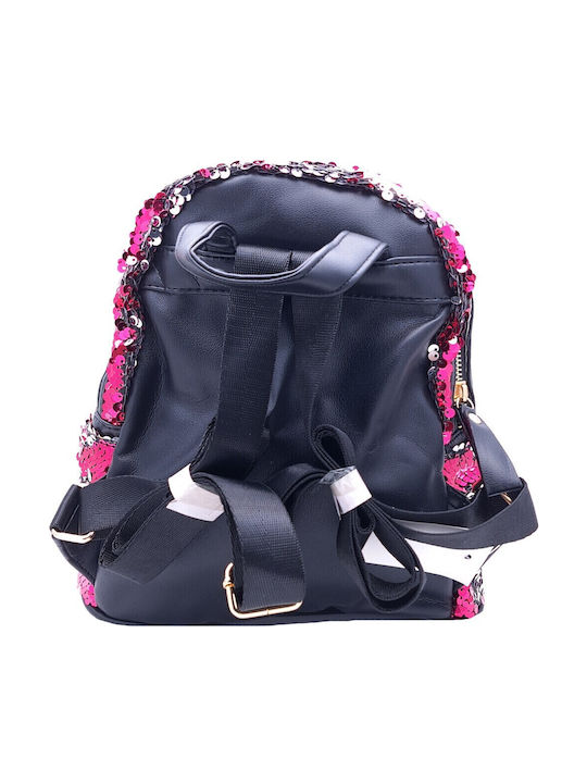 Παιδική Τσάντα Πλάτης Backpack Ανανά & Παγιέτα Φούξια