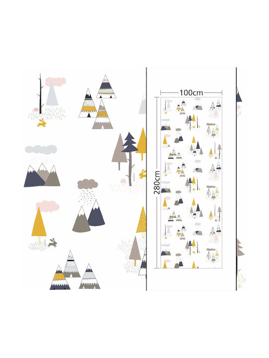 Embossed Wallpaper Forest Scenes