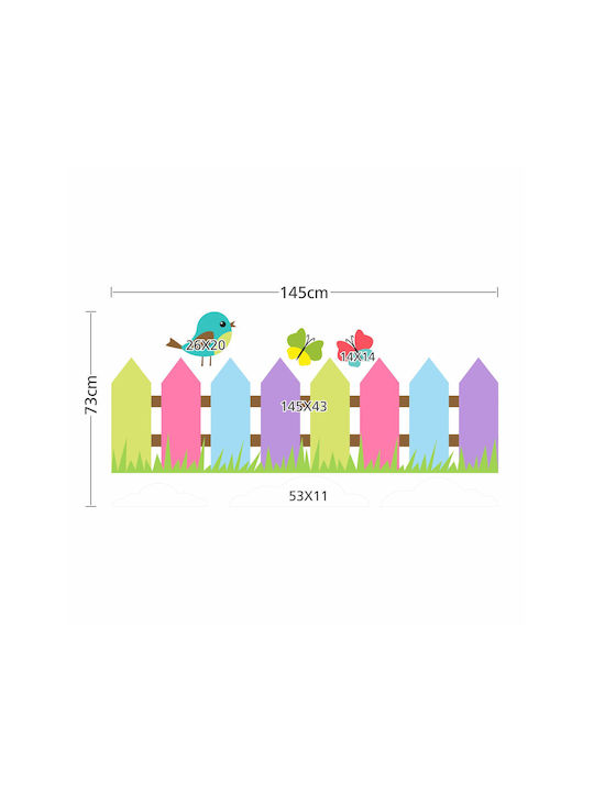 Caravelshop Autocolant Decorativ pentru Copii Perete 145x73buc