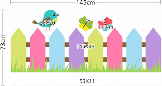 Wandsticker Frühlings Tag 145x73cm
