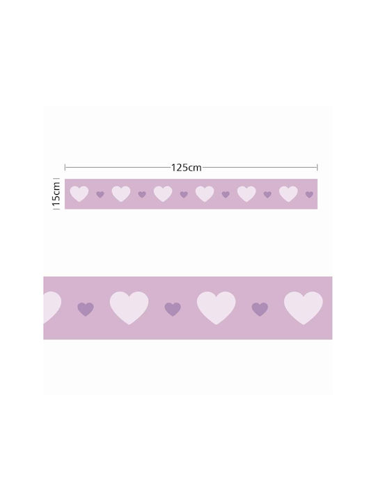 Caravelshop Детска стикерна за стена Стена Граница 125x15бр