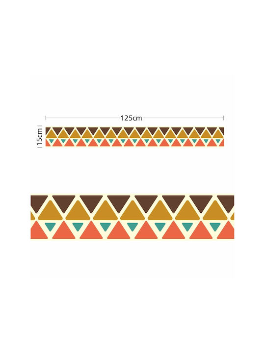 Caravelshop Детска стикерна за стена Стена Граница 125x15бр