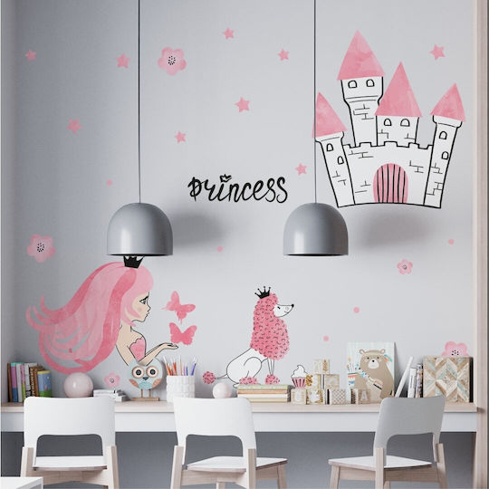 Kinder Wandsticker Schloss Prinzessinnen