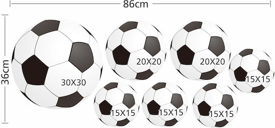 Kinder Wandsticker Fußballbälle