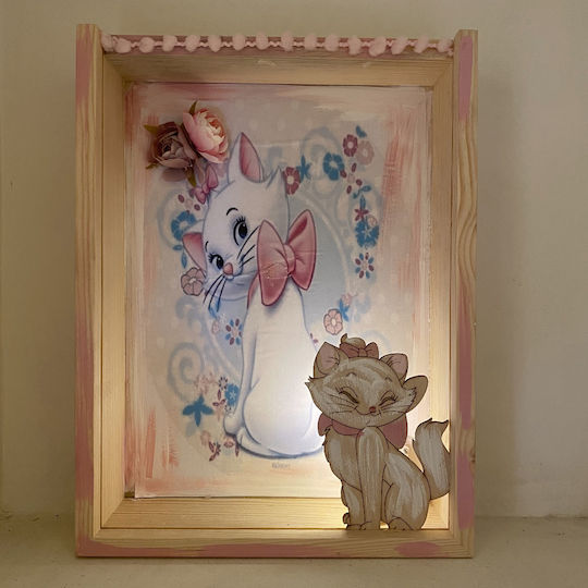 Illuminated Led Framed Lady Wall Art