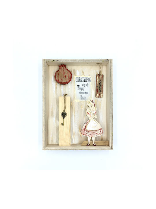 Handgemachtes Kinder Wandkunst Gerahmtes Alice im Wunderland
