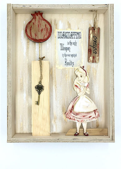 Handmade Alice in Wonderland Framed Box