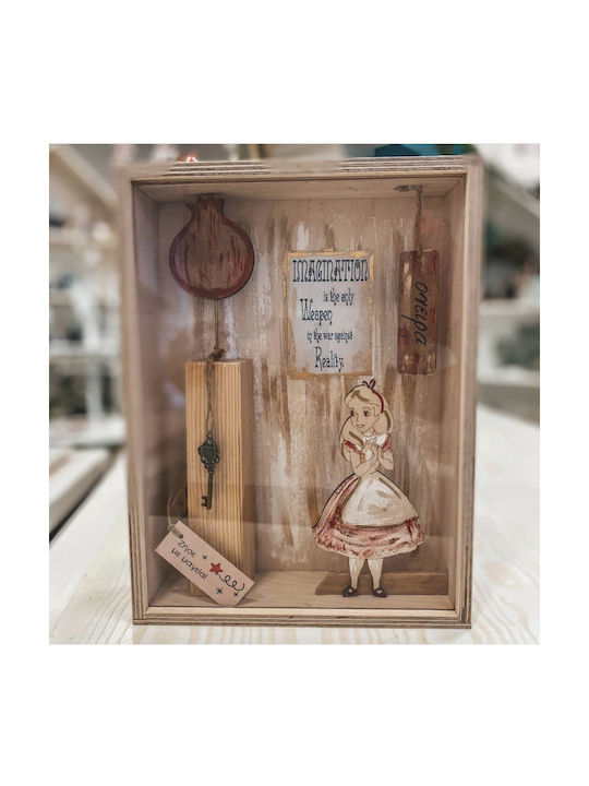 Handgemachtes Kinder Wandkunst Gerahmtes Alice im Wunderland