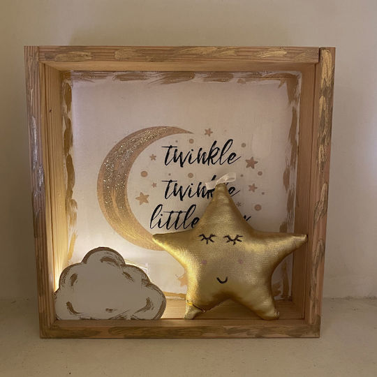 Illuminated Framed Led Moon Little Bright