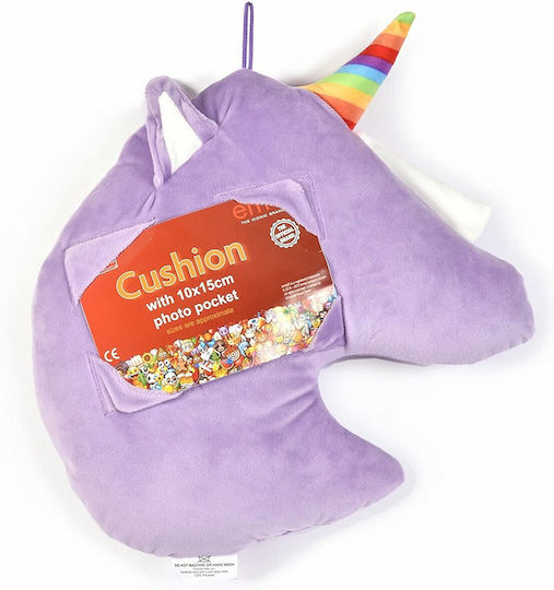 Emoji Unicorn Photo Frame Pillow 30x30cm