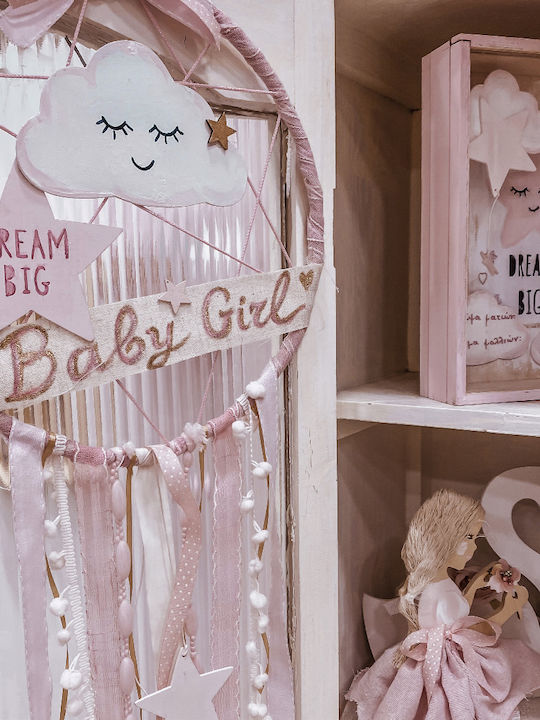 LiebeQueen Kinder Dekorative Traumfänger Wolke Rosa