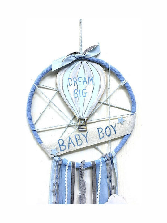 LiebeQueen Kids Decorative Dreamcatcher Hot Air Balloon Blue