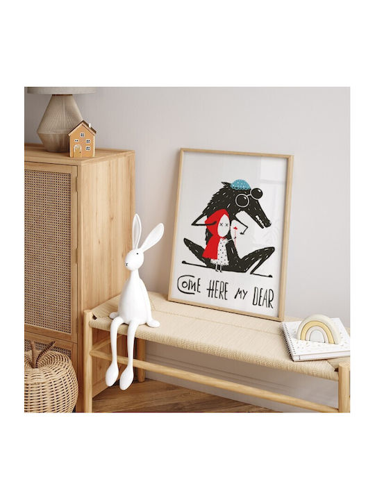 Αφίσες Poster Κοκκινοσκουφίτσα Λύκος Χαρτί 15x20cm