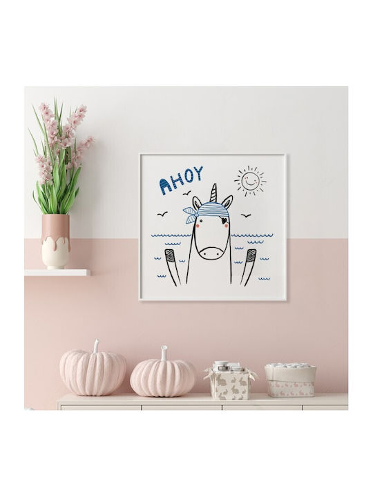 Αφίσες Poster Μονόκερος Πειρατής Χαρτί 50x50cm
