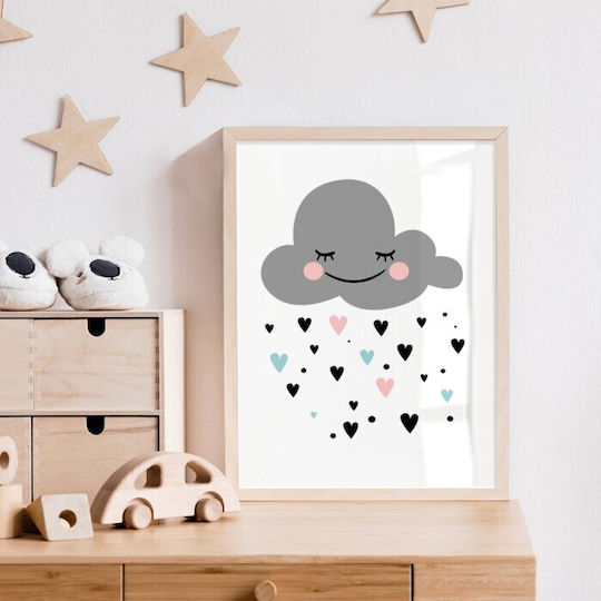 Rain Heart Stickers Poster Paper 15x20cm