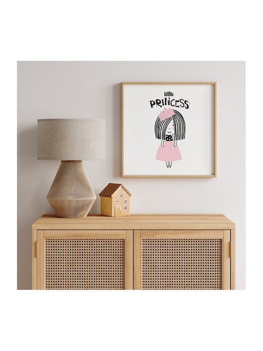 Αφίσες Poster Pink Little Princess Χαρτί 30x30cm
