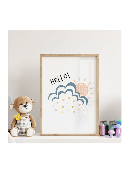 Αφίσες Poster Συννεφάκι Καρδιές Χαρτί 15x20cm