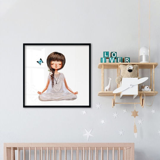 Posters Girl Meditation Paper 40x40cm