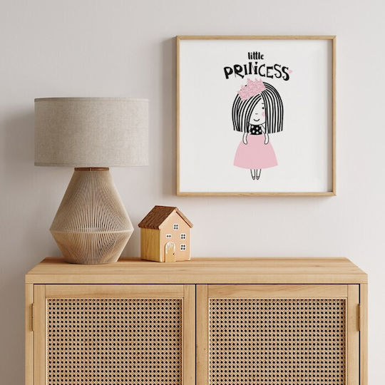 Pink Little Princess Poster Kids Poster Paper 40x40cm
