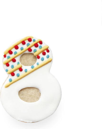 Decupător Biscuiți Cookie Cutter Numărul 8 8cm