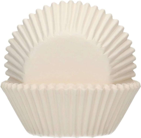Φορμάκια Muffin Λευκά Σετ 48 Τμχ