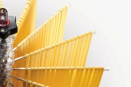Marcato Italy Pasta Drying Rack Design 16 Rods Max Load 2kg Aluminum Base Plastic Rods Black