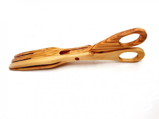 Wooden Art Ψαλίδι Λαβή Σερβιρίσματος Σαλάτας Ζυμαρικών 28cm 0440