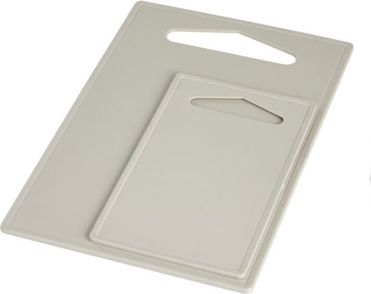 Rectangular Plastic Chopping Board Set Gray