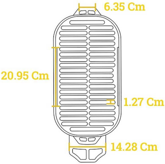 Lodge Mantemenia Tragbar Holzkohlegrill 42.5cmx22.8cm
